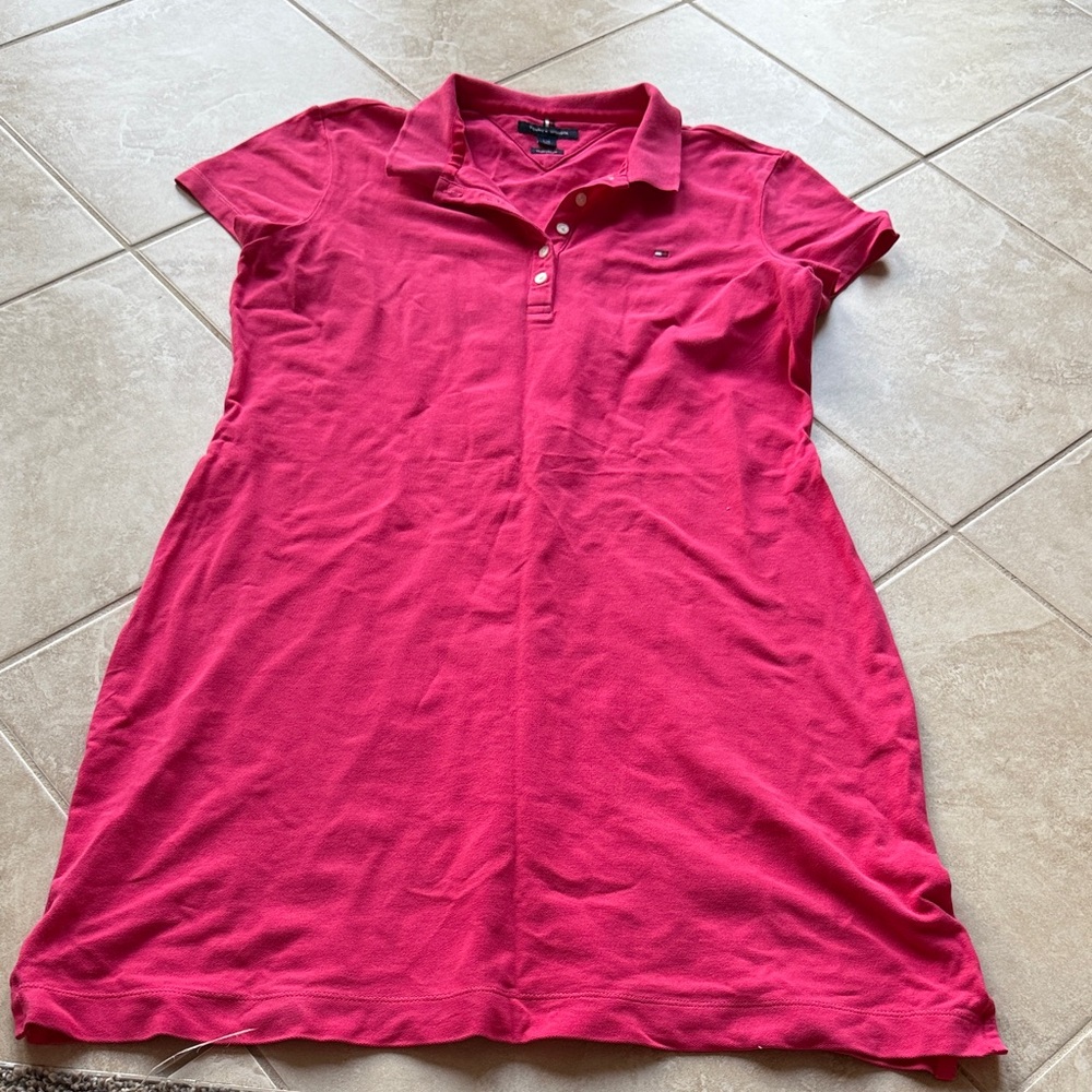 Tommy Hilfiger Vibrant Pink Polo Dress